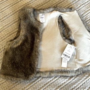 Carters toddlers fur vest